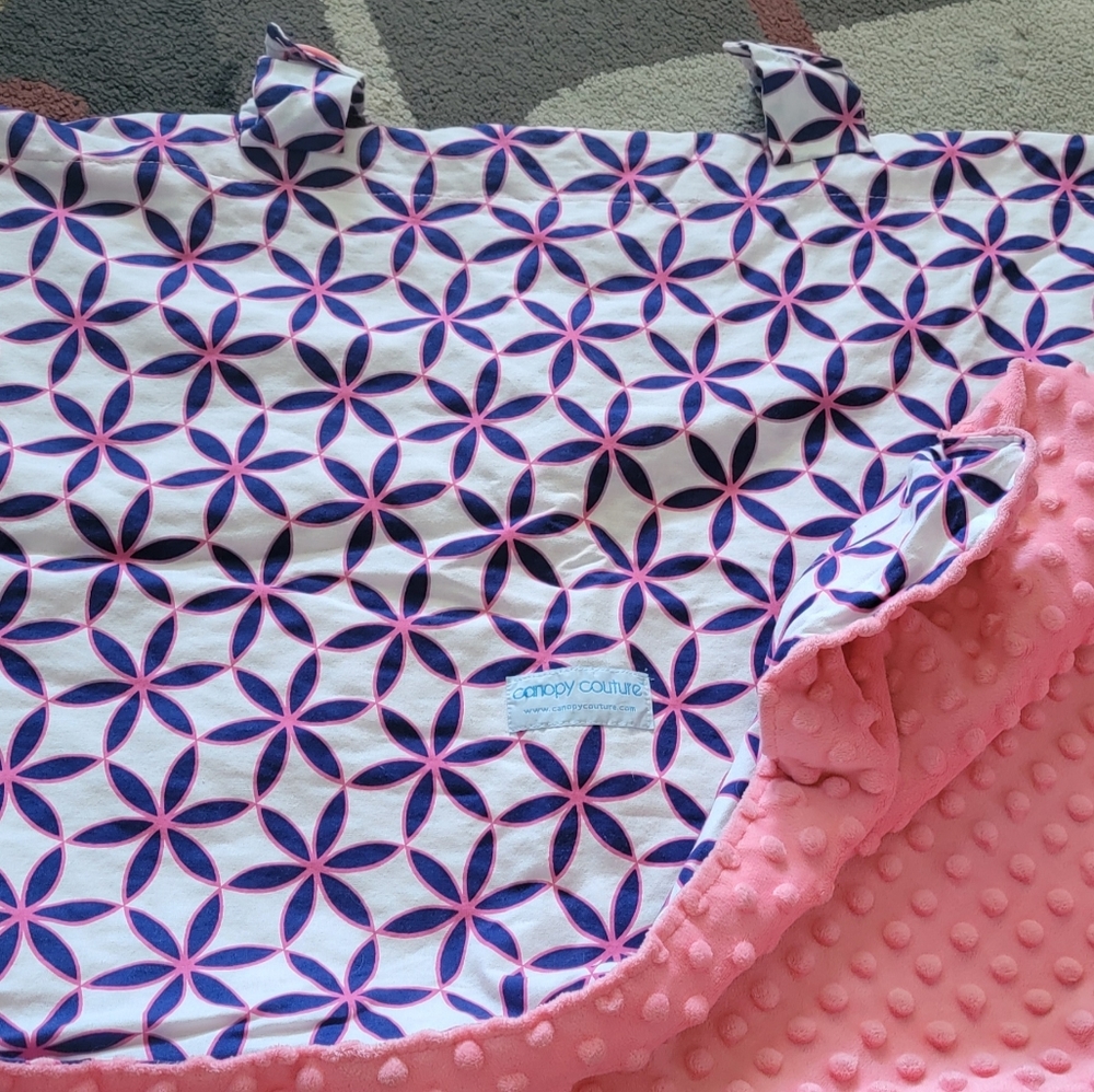 Infant car seat cover.